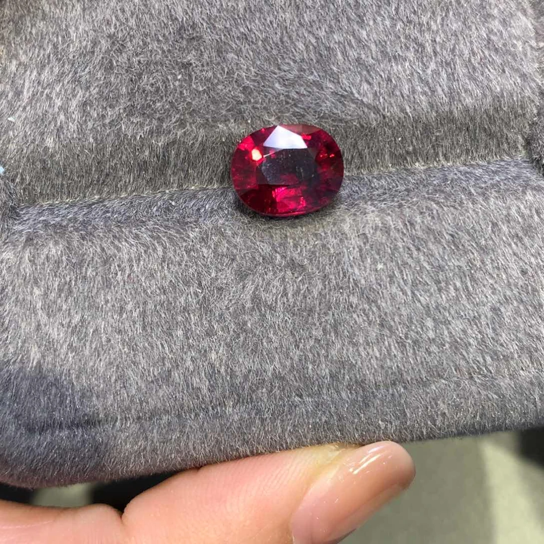 珠宝奇石未镶嵌碧玺天然卢比来碧玺3.96ct