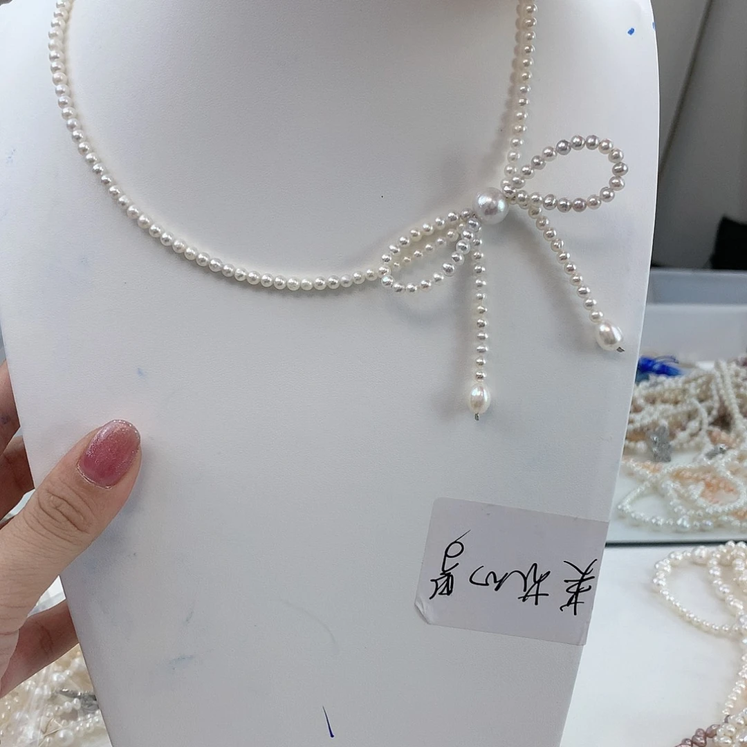 银S925镶嵌耳饰淡水珍珠