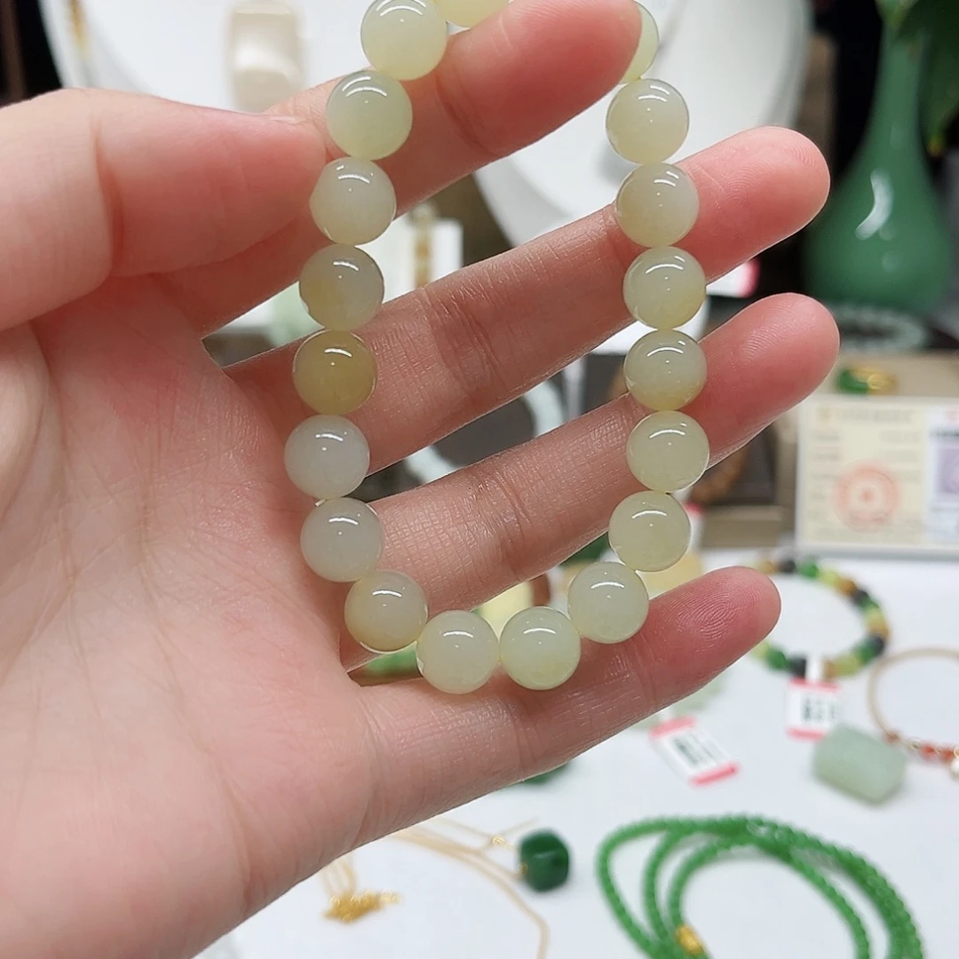 X***.和田玉未镶嵌手链