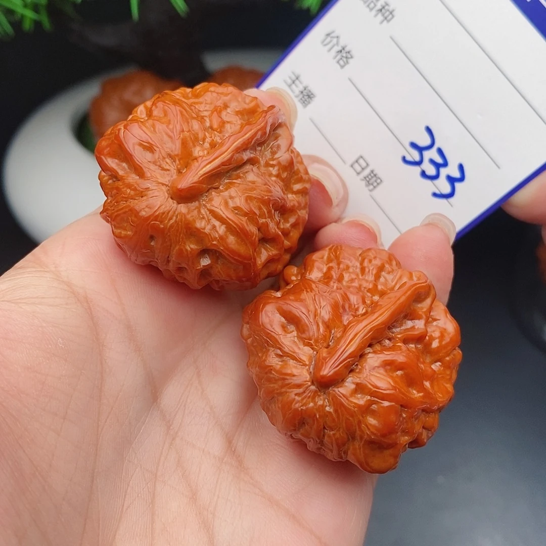 把件文玩核桃一帆风顺333