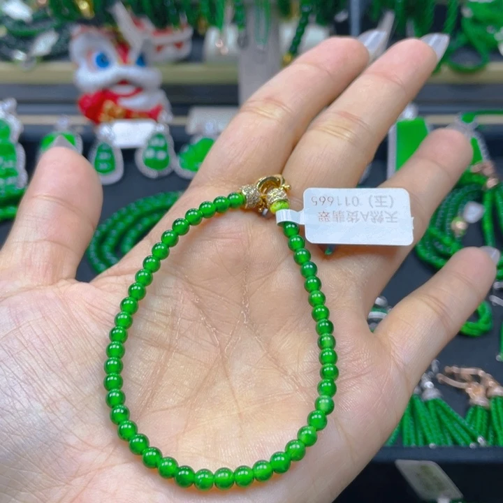 翡翠未镶嵌手链手链卡4