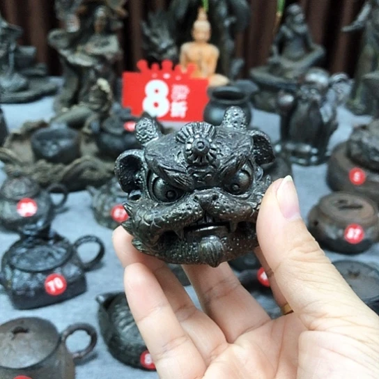 杯盖置全手捏柴烧茶器
