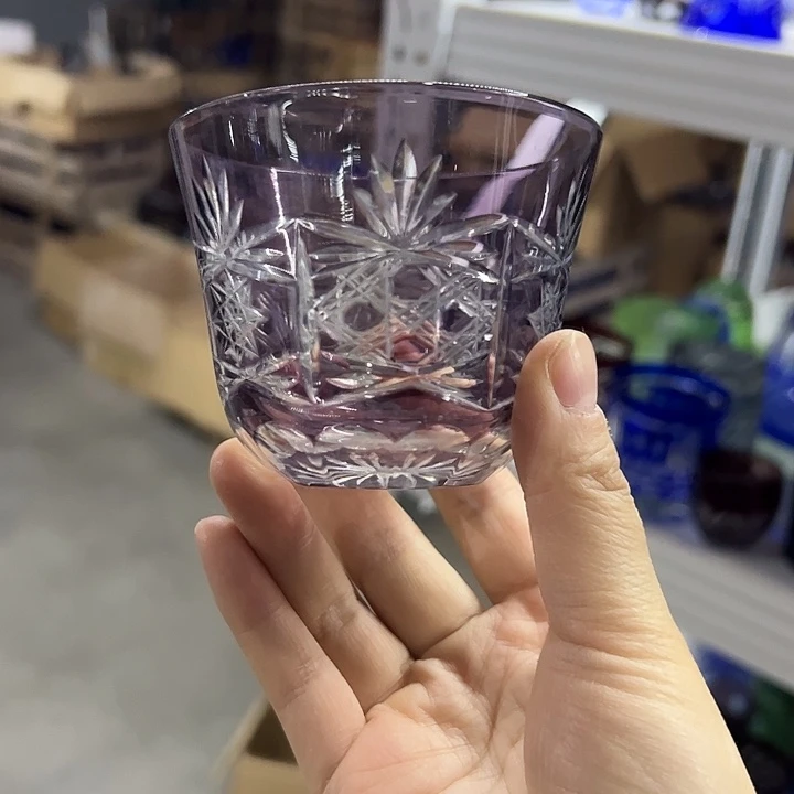 手柄款水晶玻璃微瑕一个