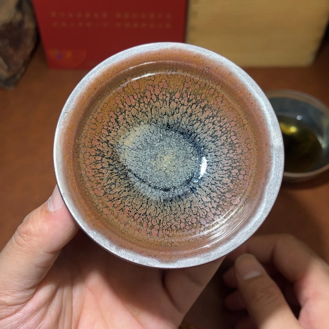 茶盏柴烧全手工建窑建盏茶盏