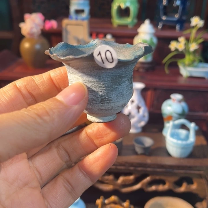 摆件微陶老王迷你花瓶