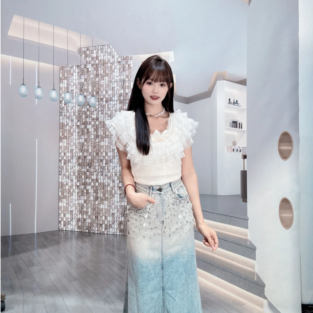 甜美风重工针织上衣4252310689