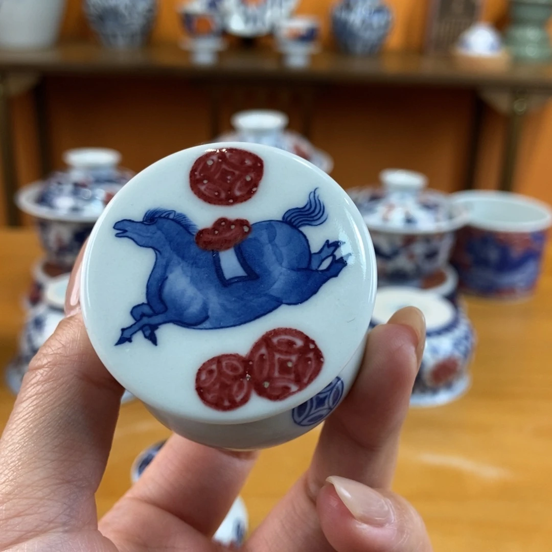 手绘现代茶具非古董