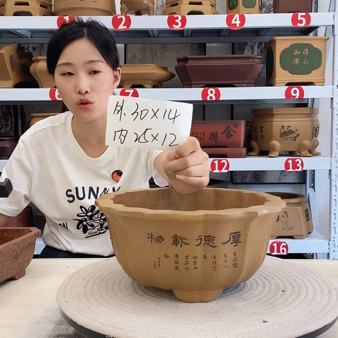 紫砂花盆紫砂花盆