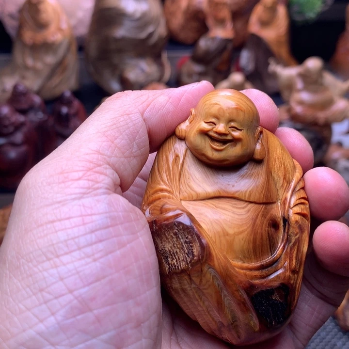 柏木（崖柏）崖柏陈化料手把件