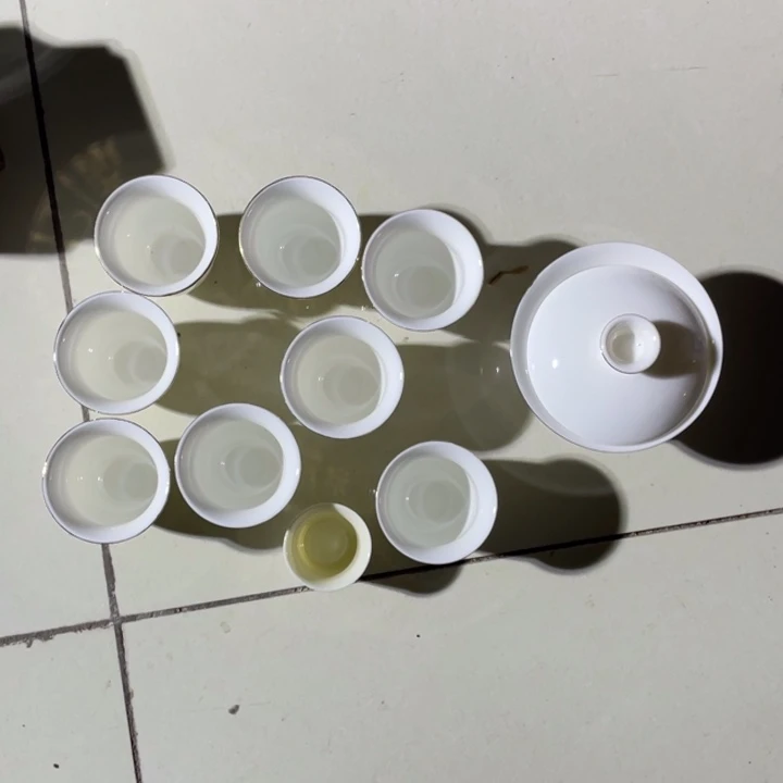 杯手工瓷器杯子一套10件