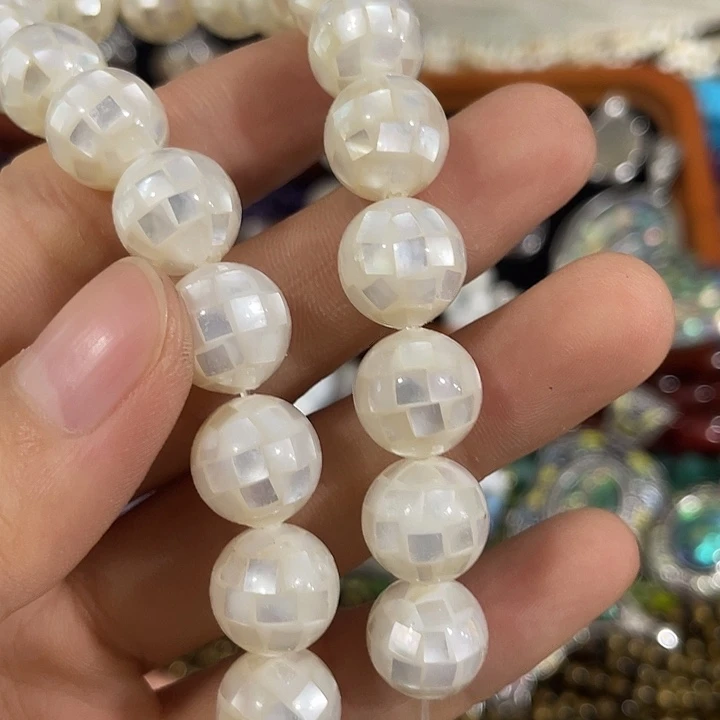 贝壳非金属2颗12mm白蝶贝华珍珠