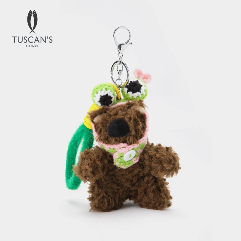 TUSCAN'S青蛙头套西高地毛绒小狗挂饰箱包挂件包包配饰TS时代双鱼