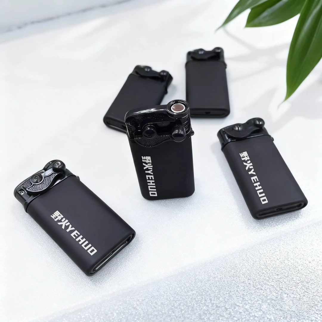 新款摇臂可充气蓝焰金属防风打火机2025年火爆款网红款可定制印字