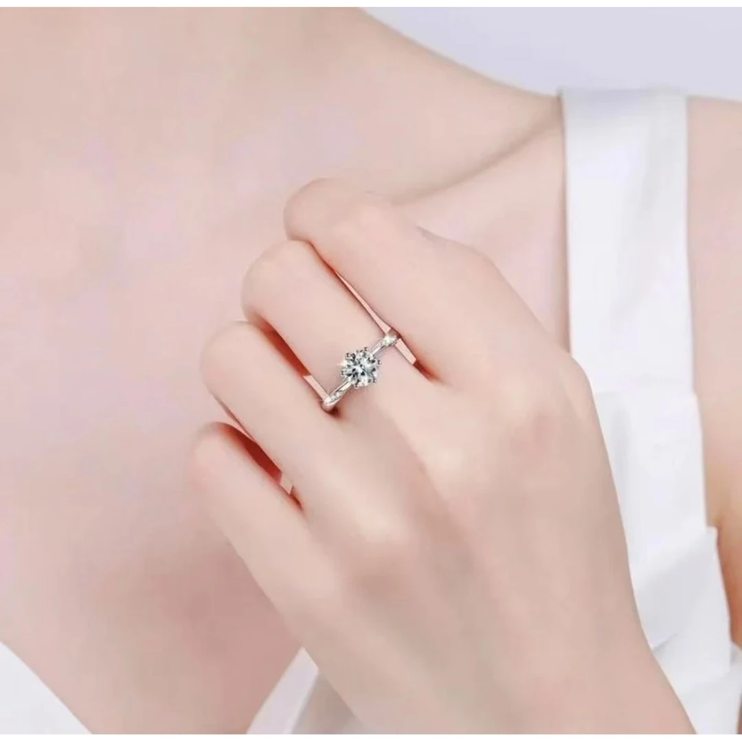 [南非甄选】NFZX私人定制 通灵六爪女戒1.0CT