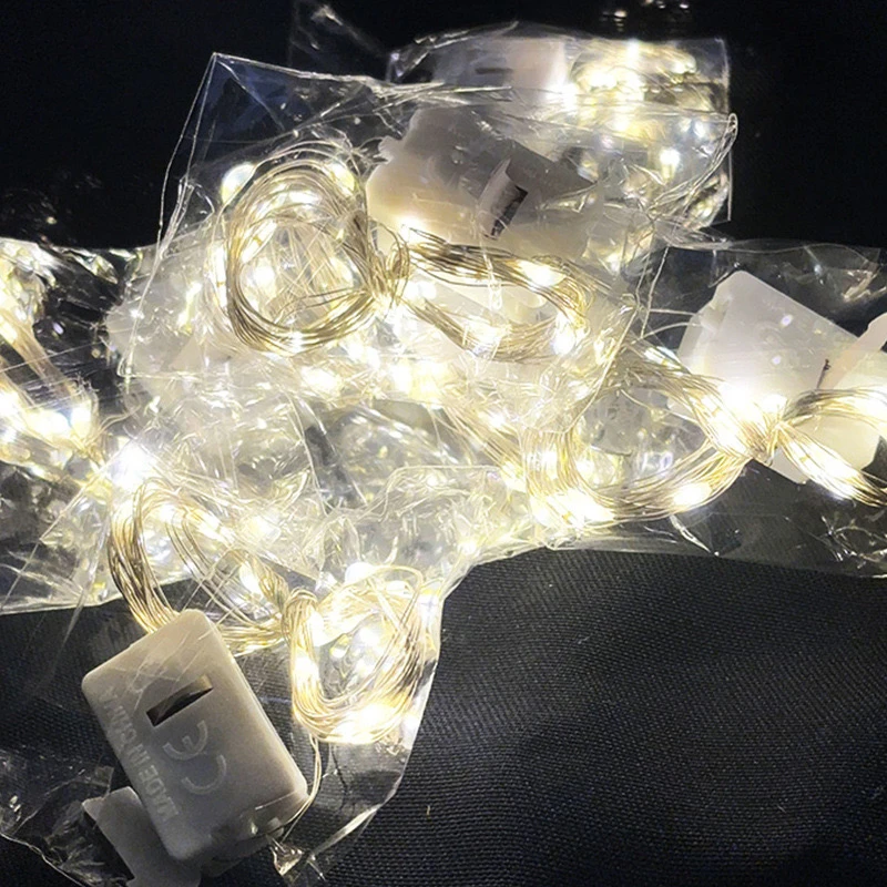 花艺发光小灯串暖灯彩灯三档模式使用方便装饰灯