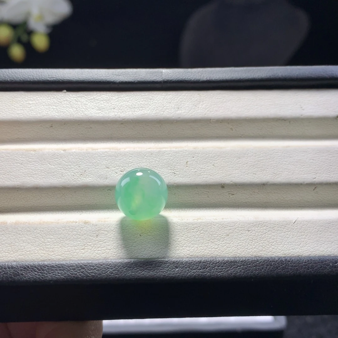 翡翠未镶嵌手链卡12冰阳绿