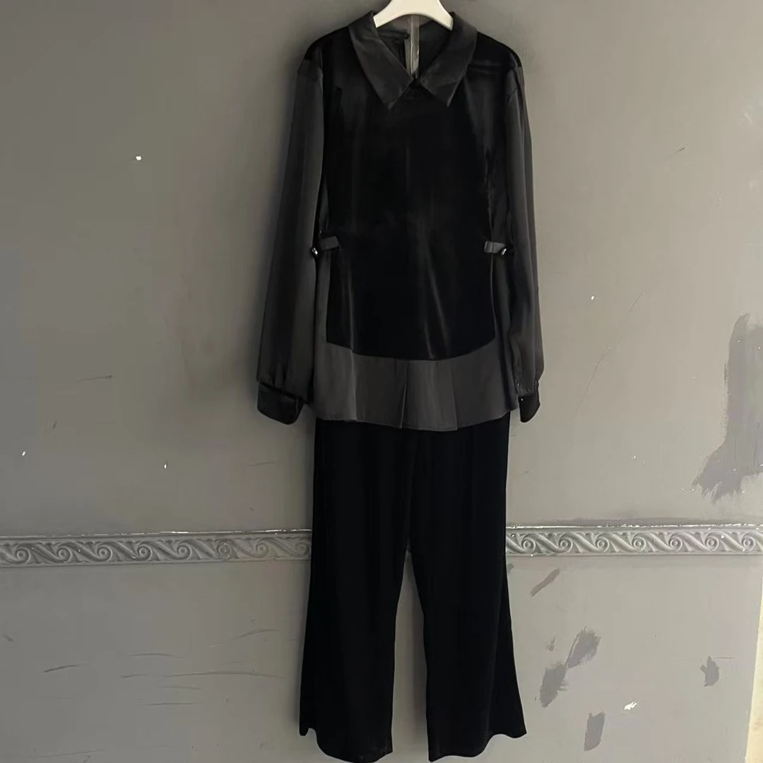 大码女装时尚两件套套装