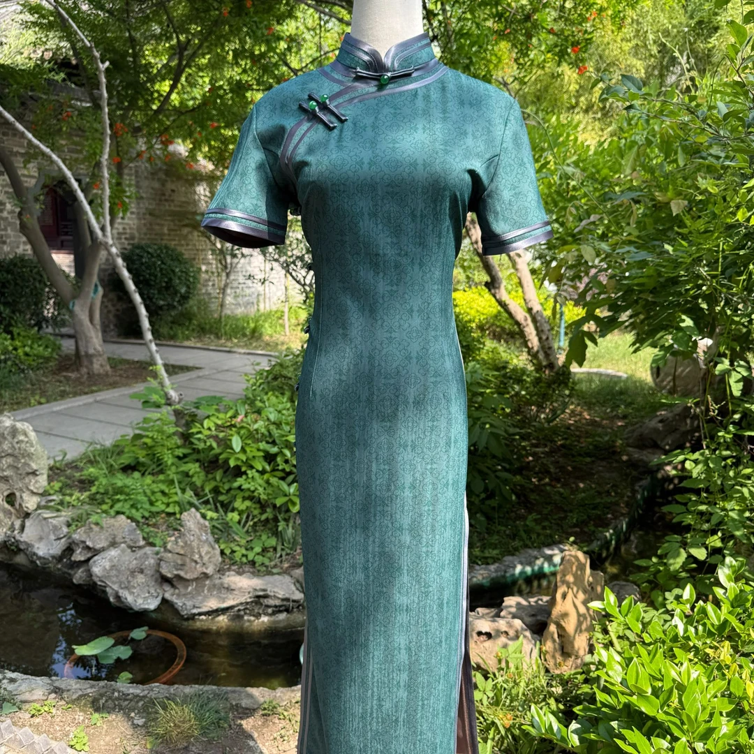 【鸾镜分碧】2025年夏季新款复古百搭优雅大方日常淑女旗袍