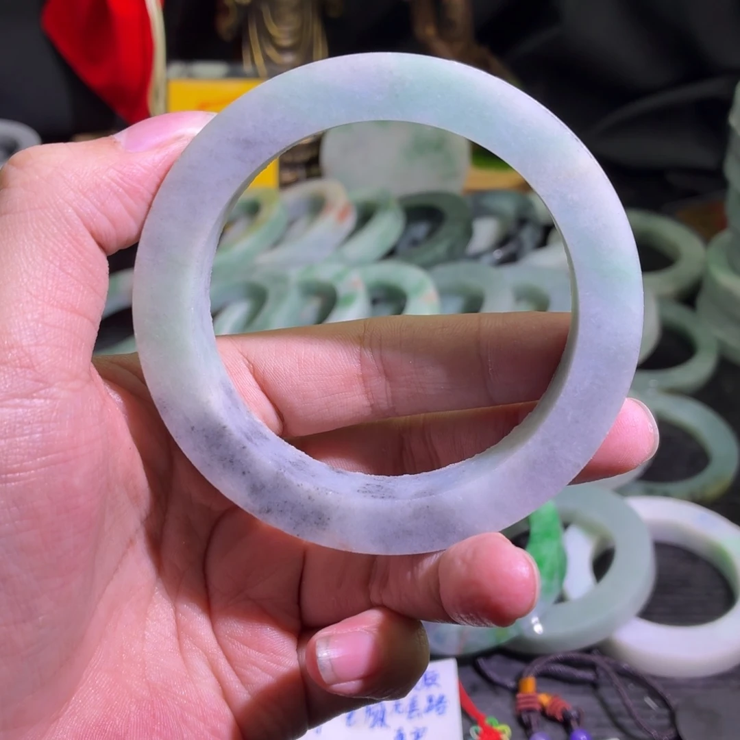 定制翡翠未镶嵌天然翡翠A货毛胚手镯定制