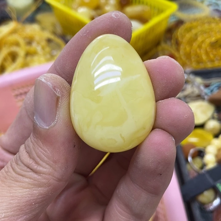 裸石蜜蜡未镶嵌吊坠
