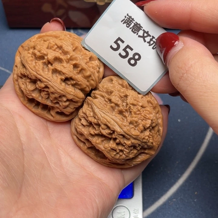 文玩核桃把件粗筋44.558