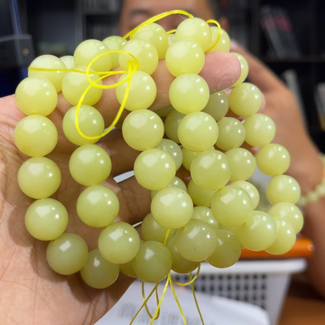 手串未镶嵌和田玉纯天然新疆若羌黄口料卡13+多样性发其一