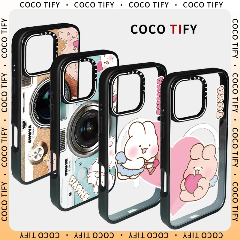 COCO潮牌新款可替换磁吸背板兔子BABY适用ip16Promax防摔15pro/14