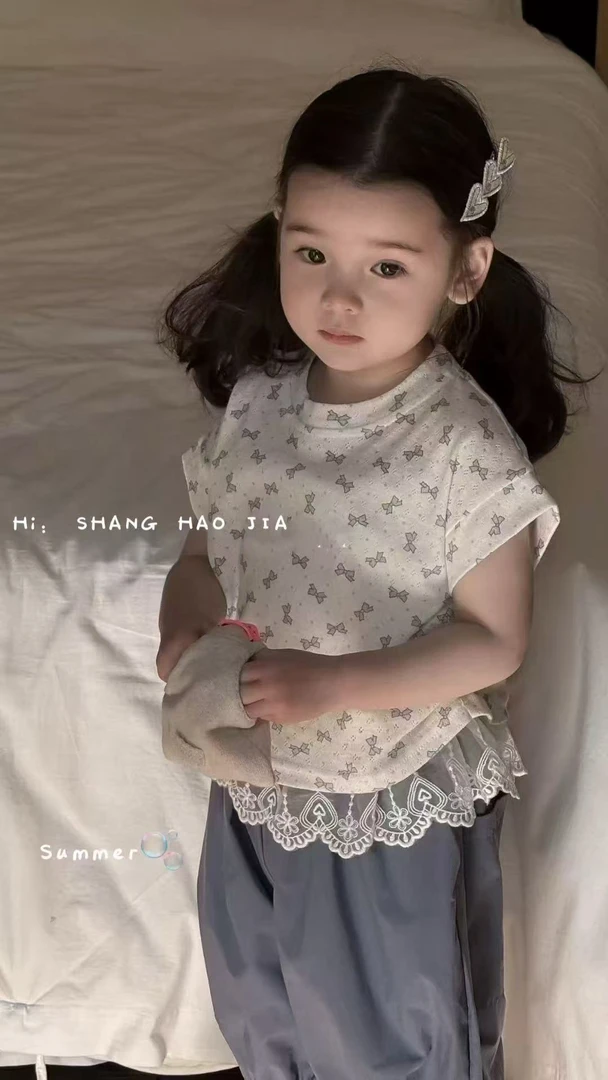 【小小叶】品质洋气森系韩版童装透气薄款裙裙百搭T恤公主 No退换