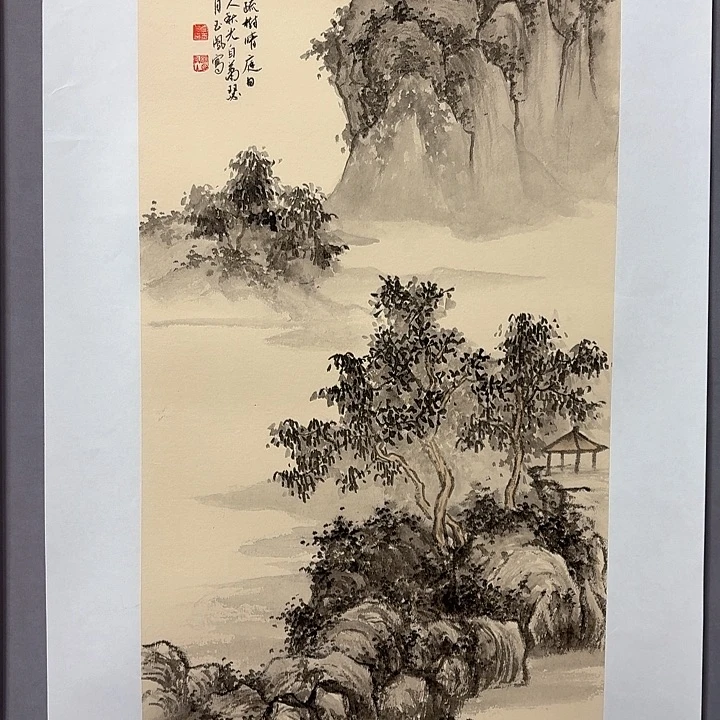 国画亲笔手绘放心去藏