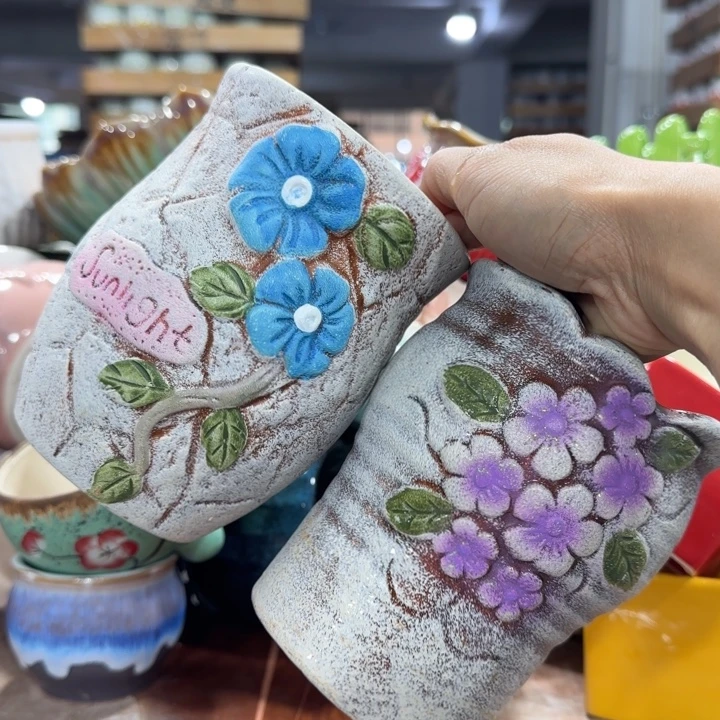 凑9块包邮有孔花盆