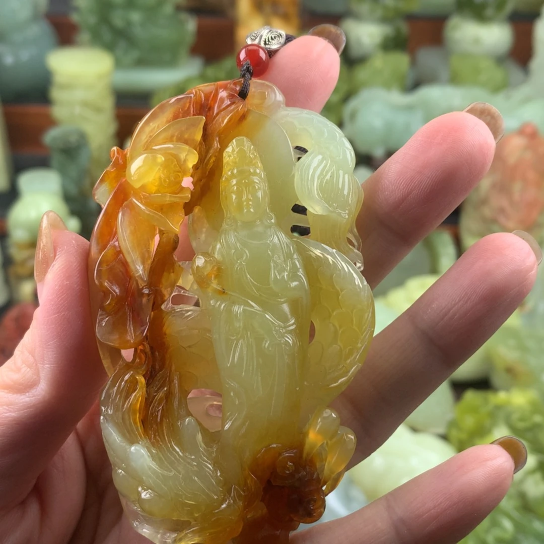 岫玉未镶嵌手把件