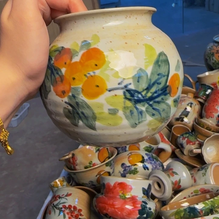 瓷片景德镇陶瓷手工手绘