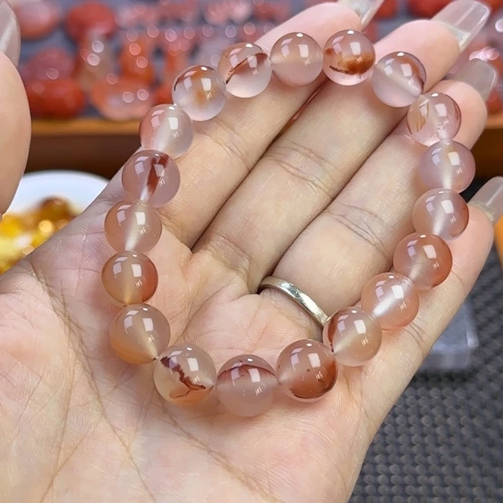 南红玛瑙未镶嵌珠宝半成品单圈