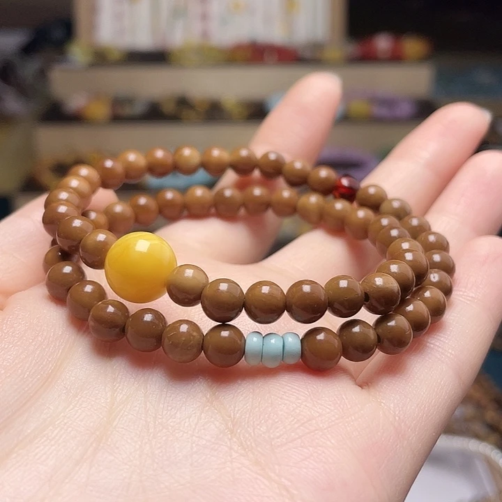 蜜蜡未镶嵌裸石蜜蜡手串