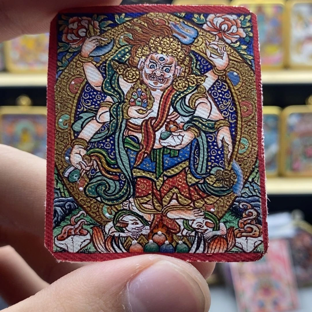 青海热贡白六臂玛哈嘎拉老师