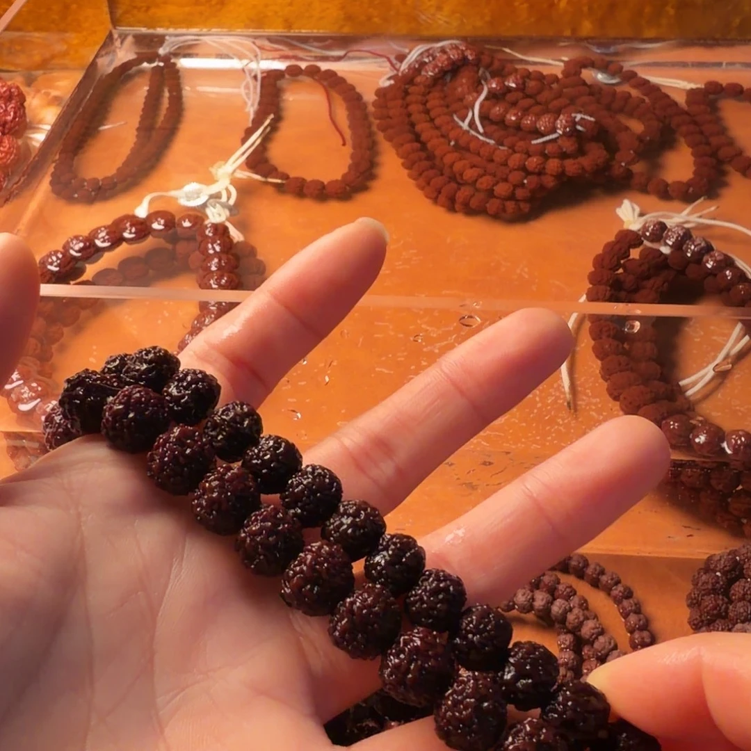 手串金刚菩提豆腐块平细手持