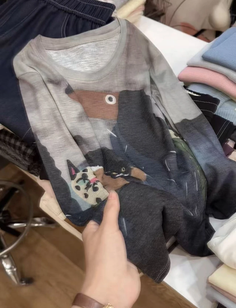 阿雨家巨好看！ 柔软趣味涂鸦可防晒长袖