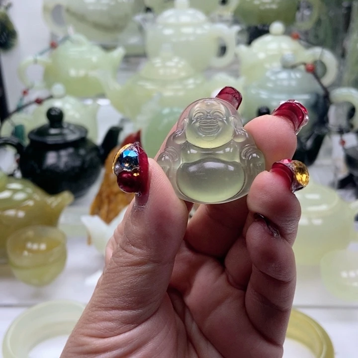 蛇纹石玉壶未镶嵌