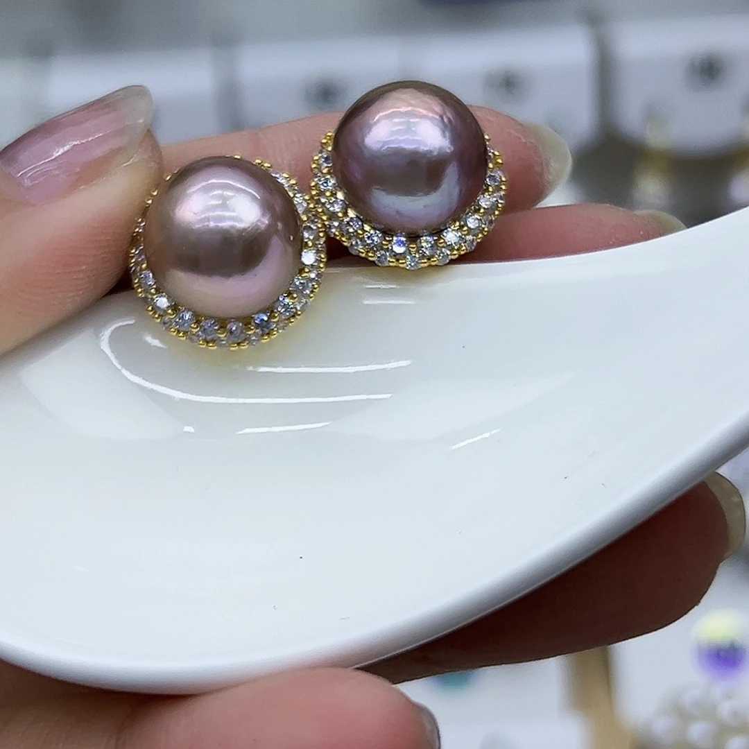 未镶嵌耳饰淡水珍珠