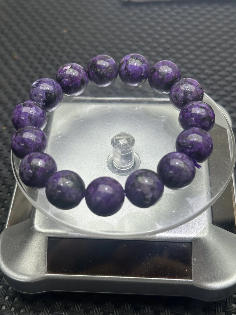 G16丝绒紫12M手串男女款