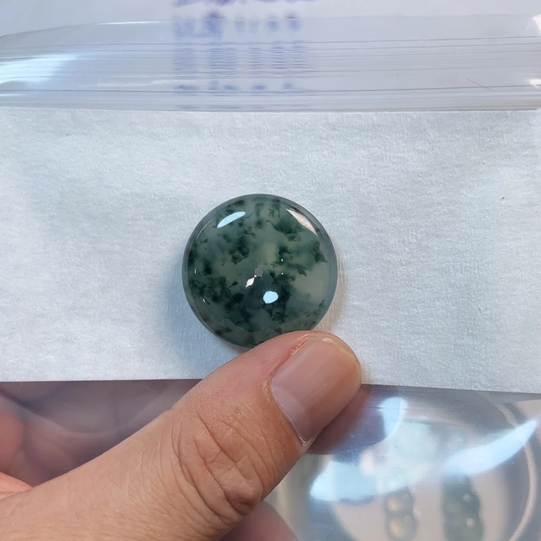 定制翡翠未镶嵌天然缅甸翡翠平安扣