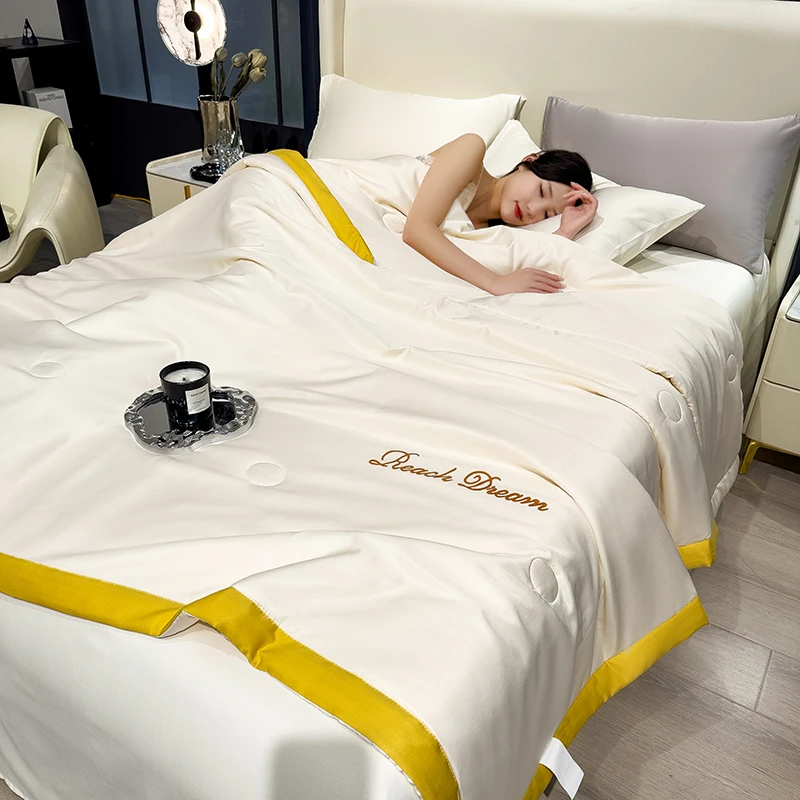 夏被夏季凉感冰丝夏被办公室午睡夏凉被空调被单件夏天薄被宿舍用