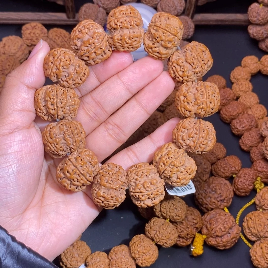 金刚菩提手串梵*豆腐蜂窝双龙25mm