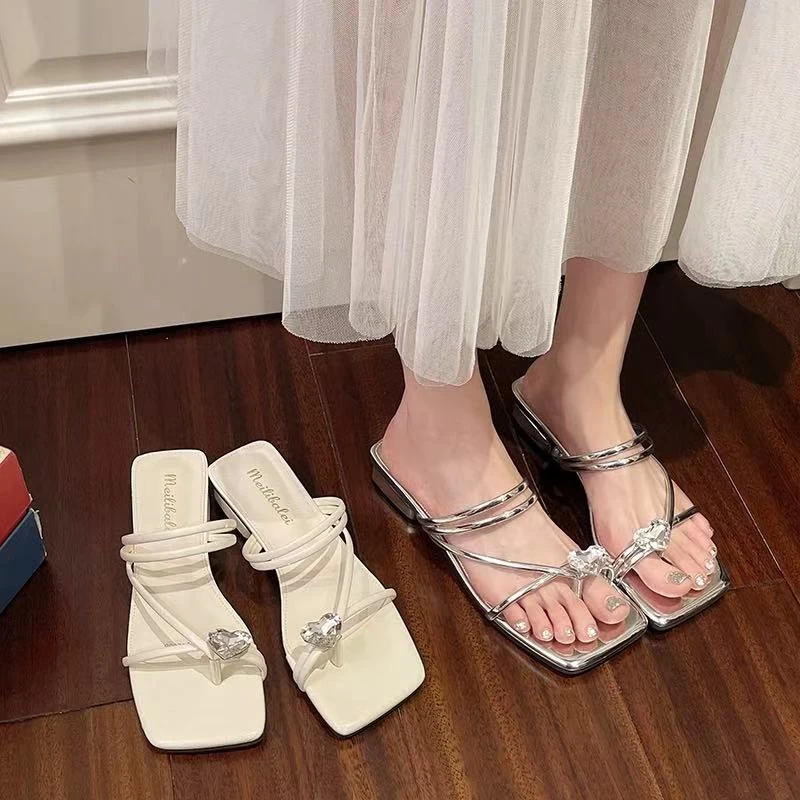 夏休闲款法式拖鞋女新款配裙子仙女风拖鞋A258-13