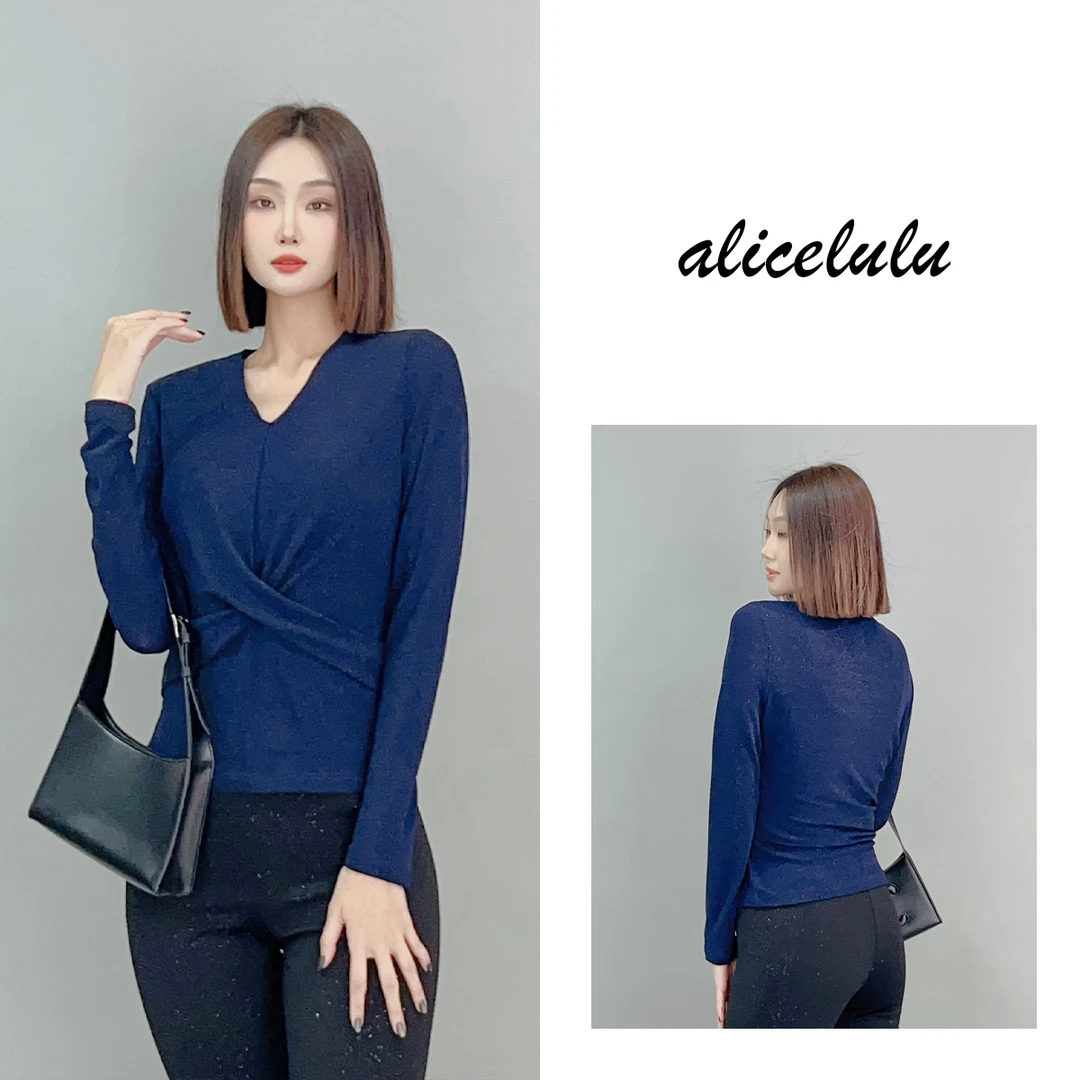 1 ALICE “满天星辰”衬衫 扭结显瘦 璀璨迷人 S2141013L