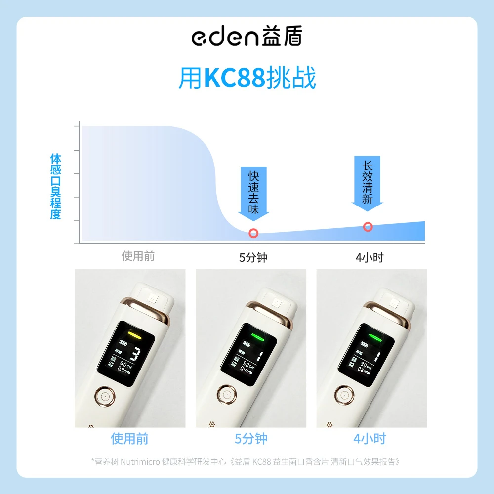 益盾KC88口香菌口臭拜拜菌百亿益生菌含片清新口气去异味30片