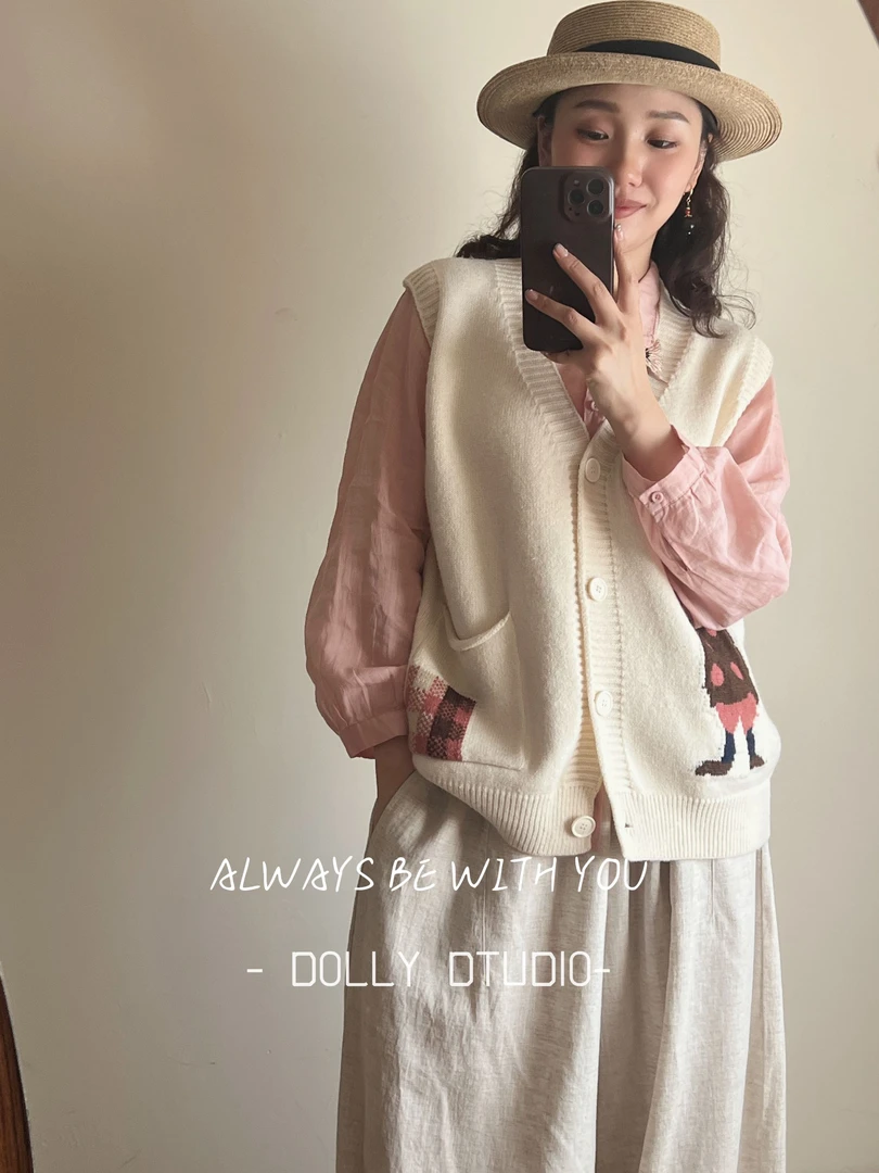 （小人物）文艺复古风宽松百搭显瘦早秋针织毛衣