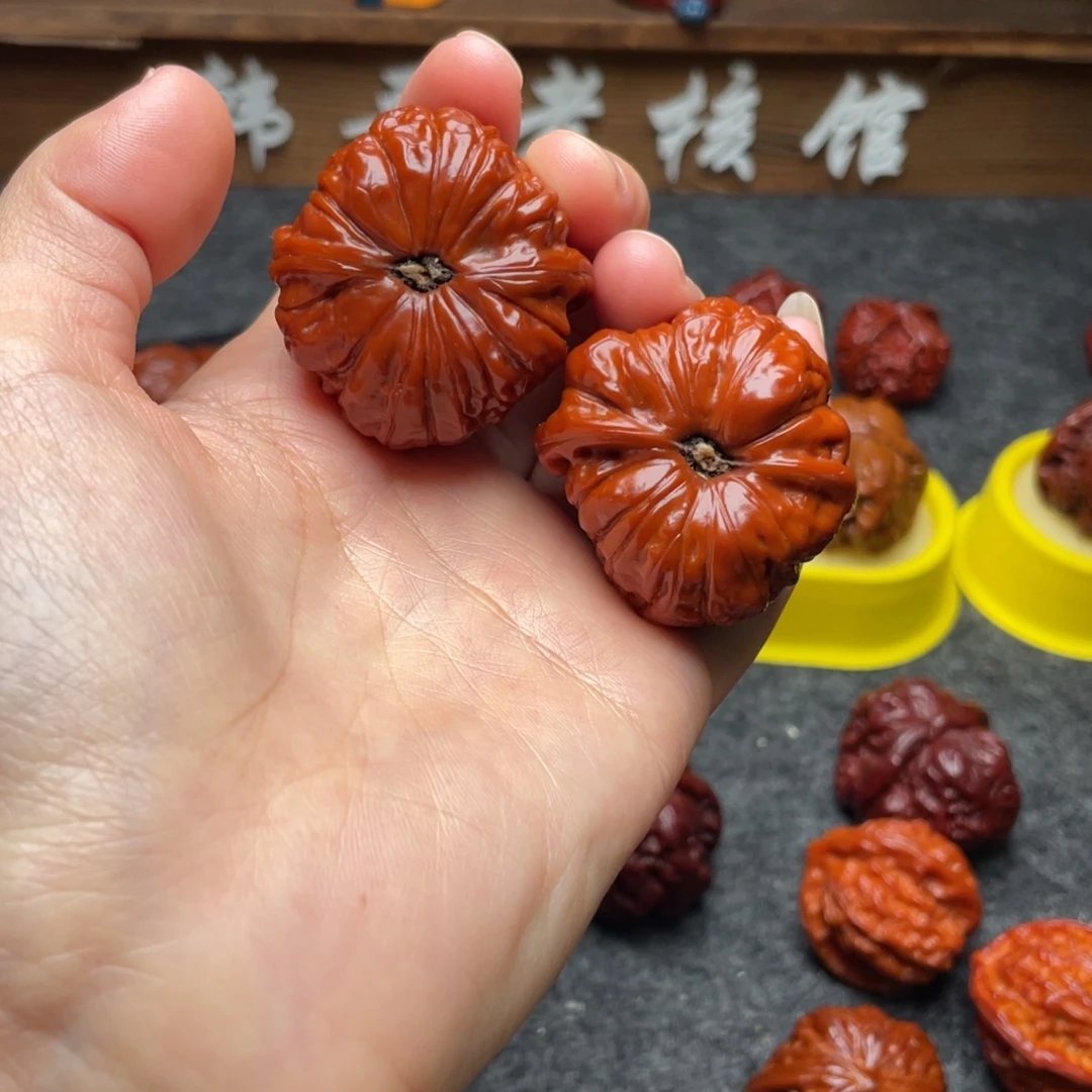 文玩核桃吊坠文玩核桃 手把件 南瓜墩 40