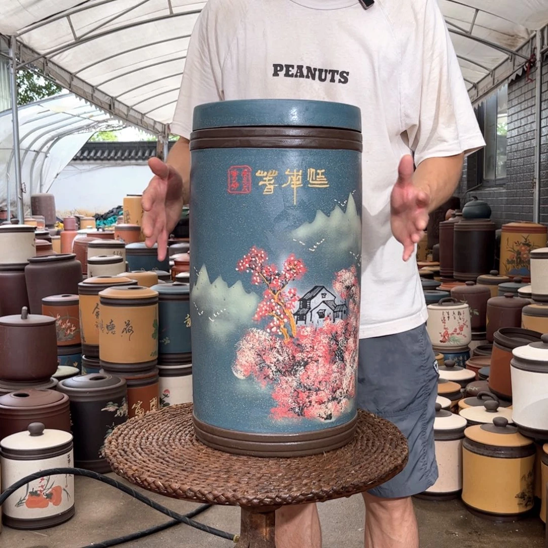 紫砂茶叶罐20 饼茶叶罐