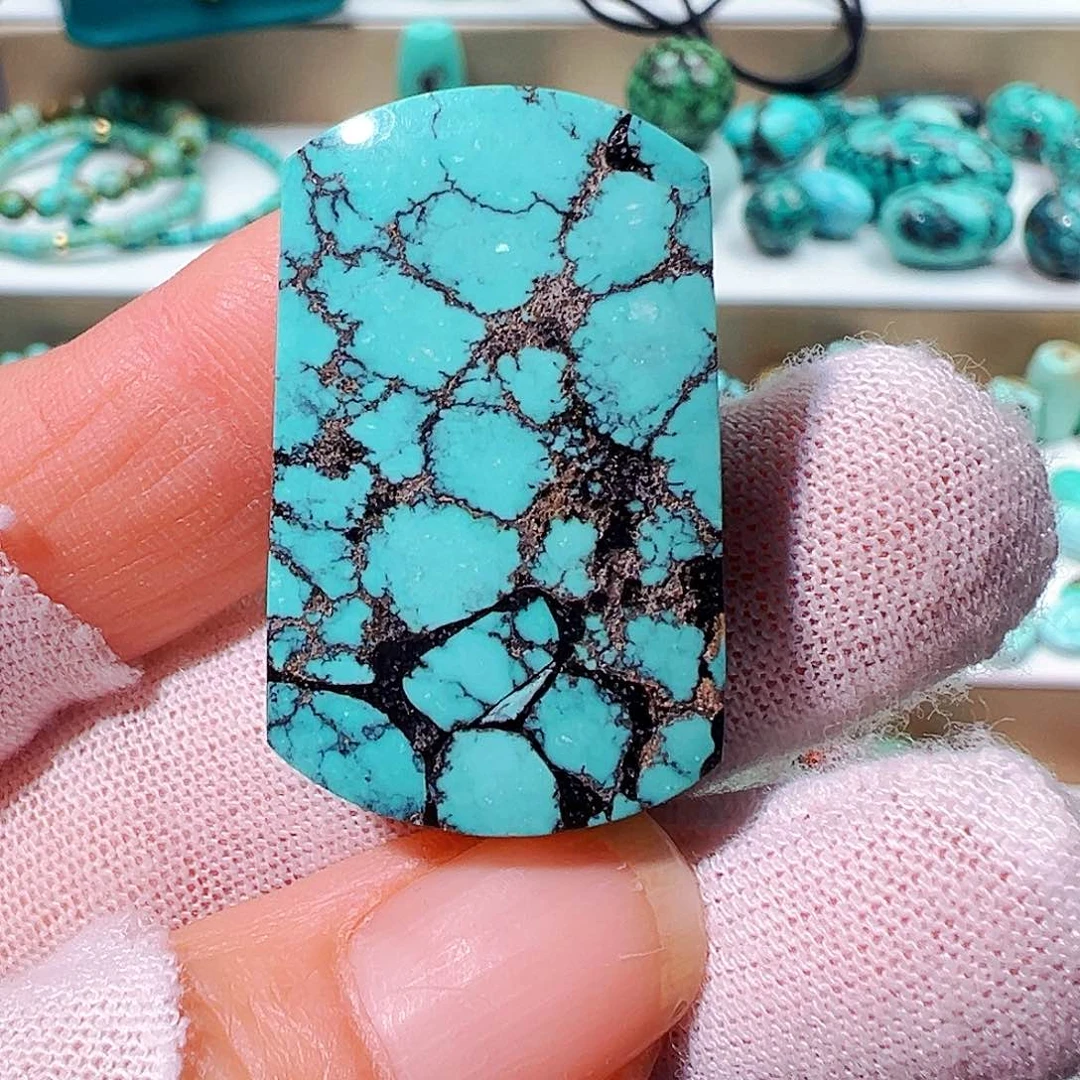 绿松石无事牌未镶嵌